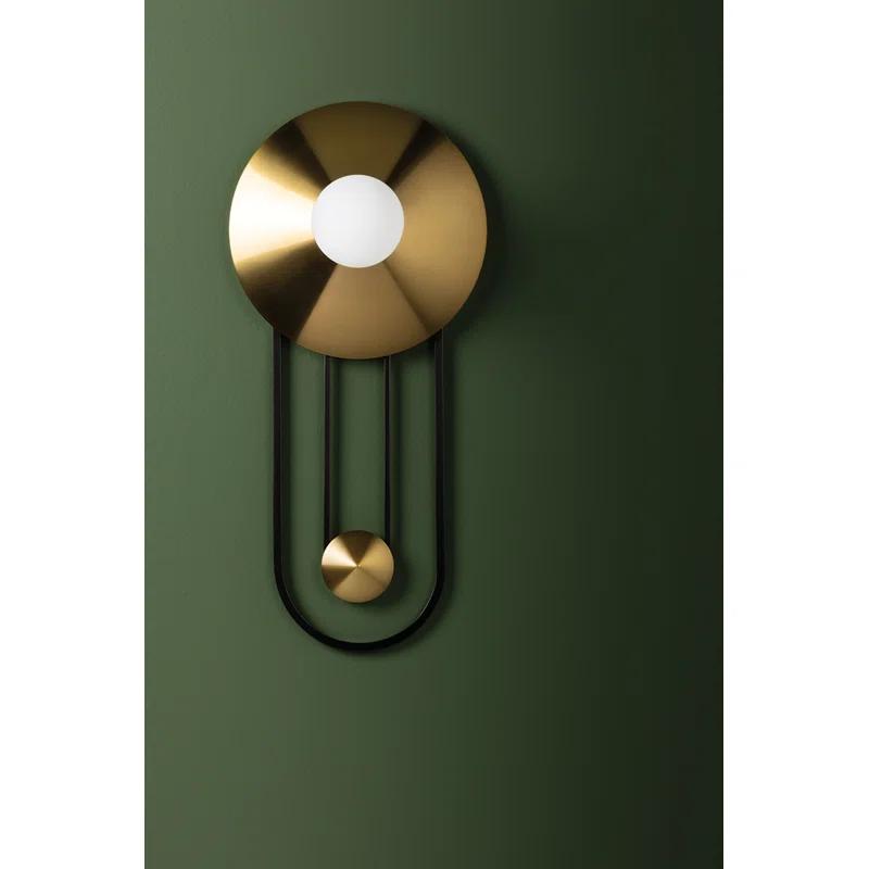 Calla Sconce - Brass and Black