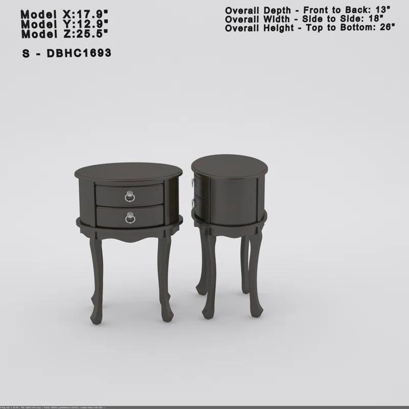 Whitley Oval Side Table