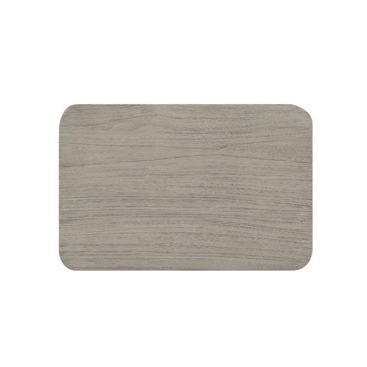 Weathered Gray Teak Outdoor Accent Stool