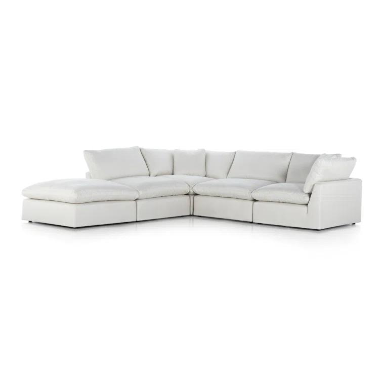 Bernard Sectional Sofa - Ivory / Left-Facing