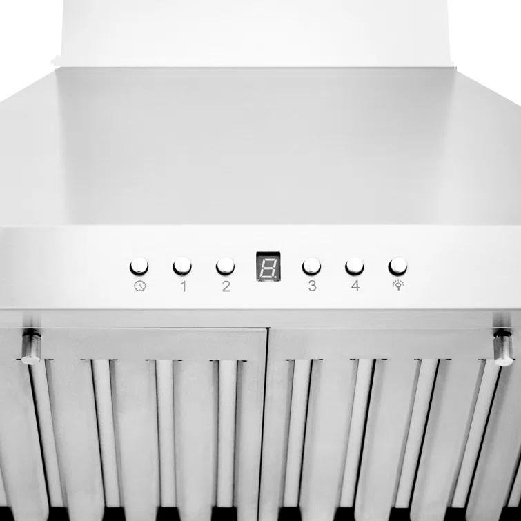 ZLINE ZLINE 24 in. Convertible Vent Wall Mount Range Hood in Stainless Steel W/ Crown Molding (KBCRN-24)