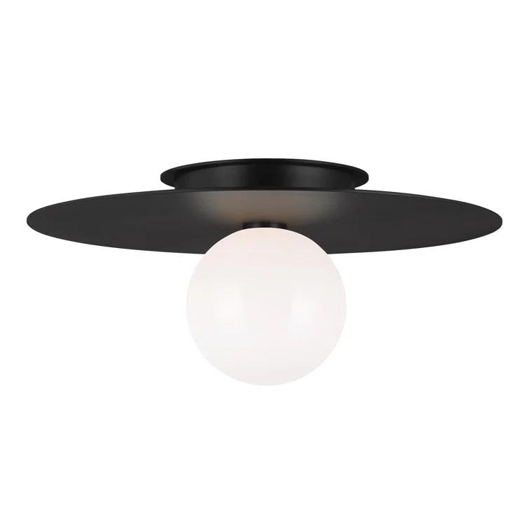 Nodes Flush Mount Light by Kelly Wearstler - Black / 17.5"Dia