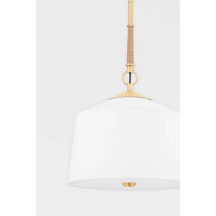 Emrys Pendant Light - White / 14" Dia