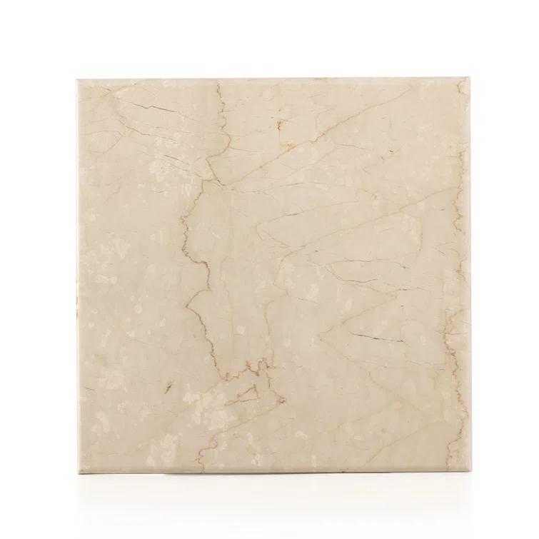 Leonel Side Table - Cream Marble