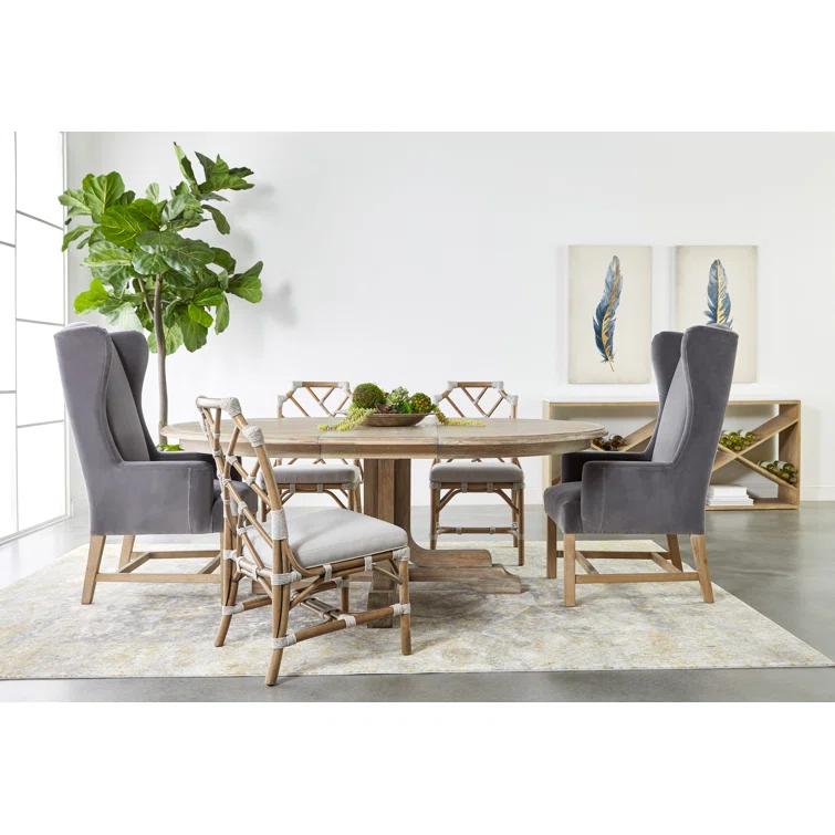 Torrey Oval Solid Wood Base Dining Table