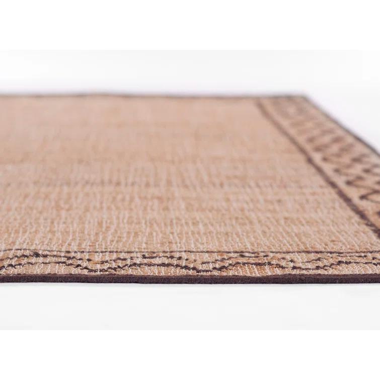Erin Gates by Momeni Orchard Ripple Brown Hand Woven Wool and Jute Area Rug