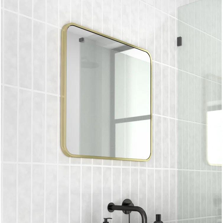 Trinity 22 in. x 48 in. Square Radius Mirror