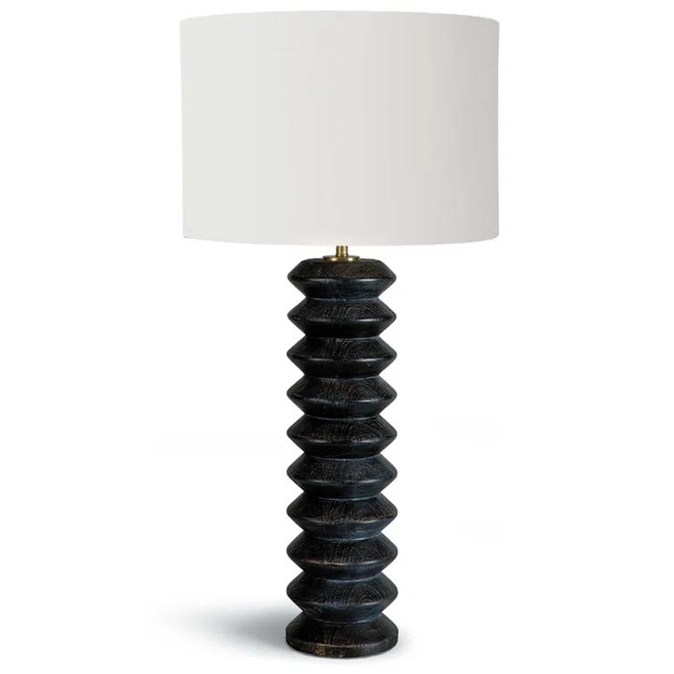 Accordion Table Lamp by Regina Andrews, Ebony