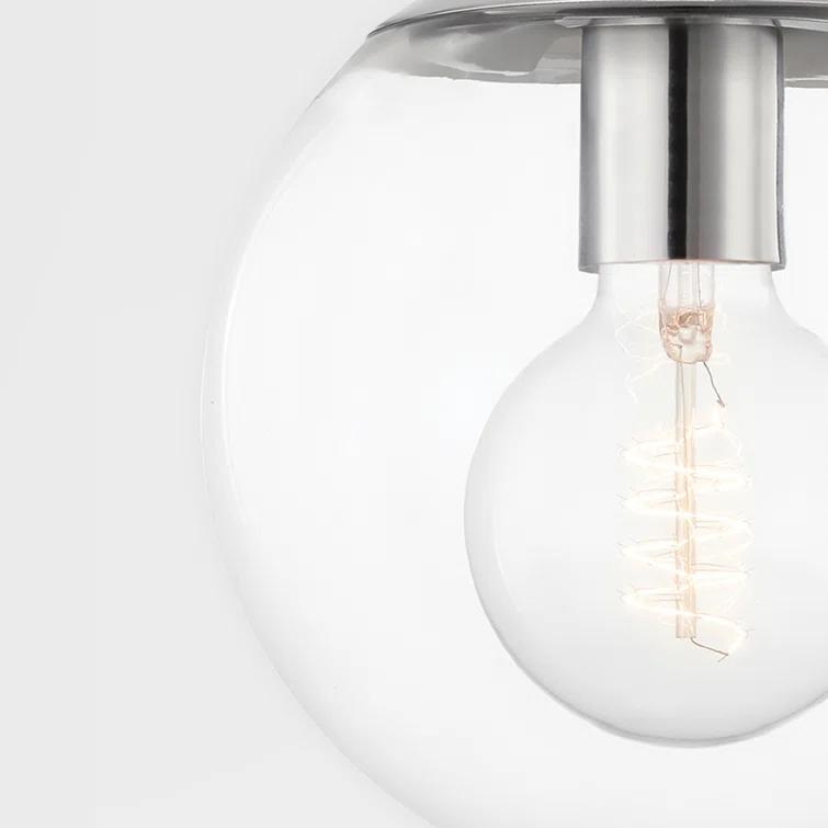 Lia Pendant Light - Clear / 1 Light / Polished Nickel