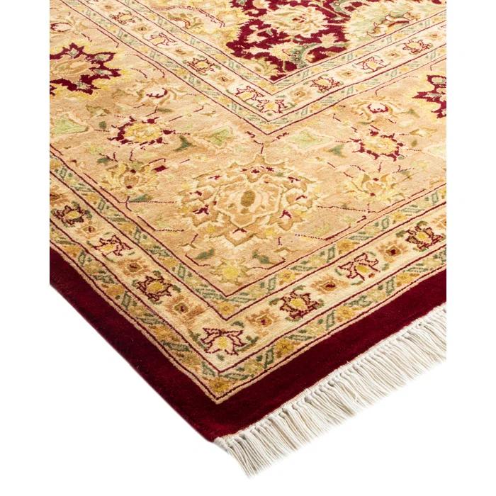 Isabelline Veleria One-of-a-Kind 8' 1" X 10' 2" 2010s Wool Area Rug in Red