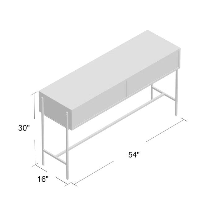 Samia 54'' Solid Wood Console Table