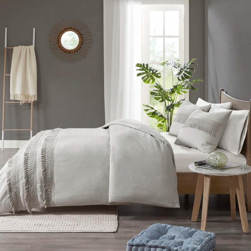 Kelly Clarkson Home Hugo Cotton Seersucker Duvet Cover Set