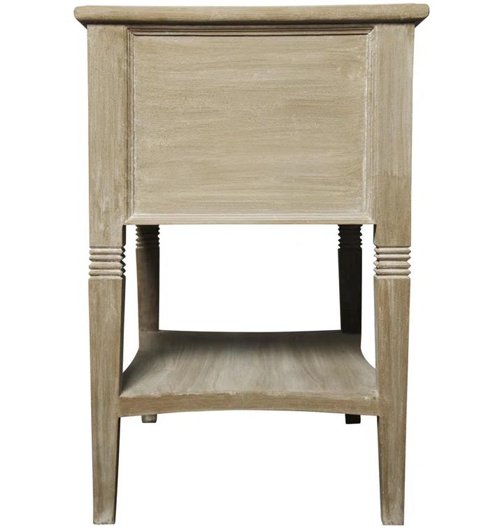 Luna 2 Drawer Nightstand - Weathered