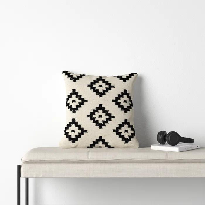Jada Geometric Wool Throw Pillow