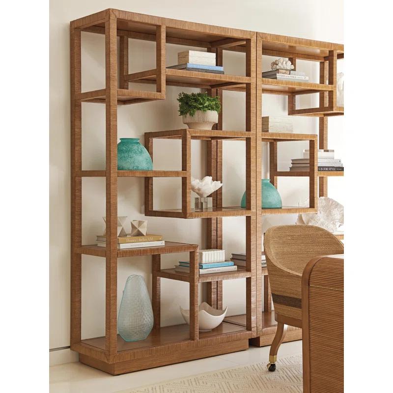 Tommy Bahama Home Palm Desert Bryce Raffia Etagere
