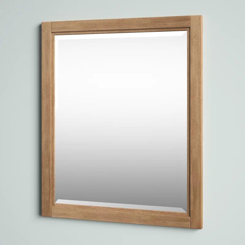 Mercury Row® Bucher Solid And Engineered Wood Flat Mirror