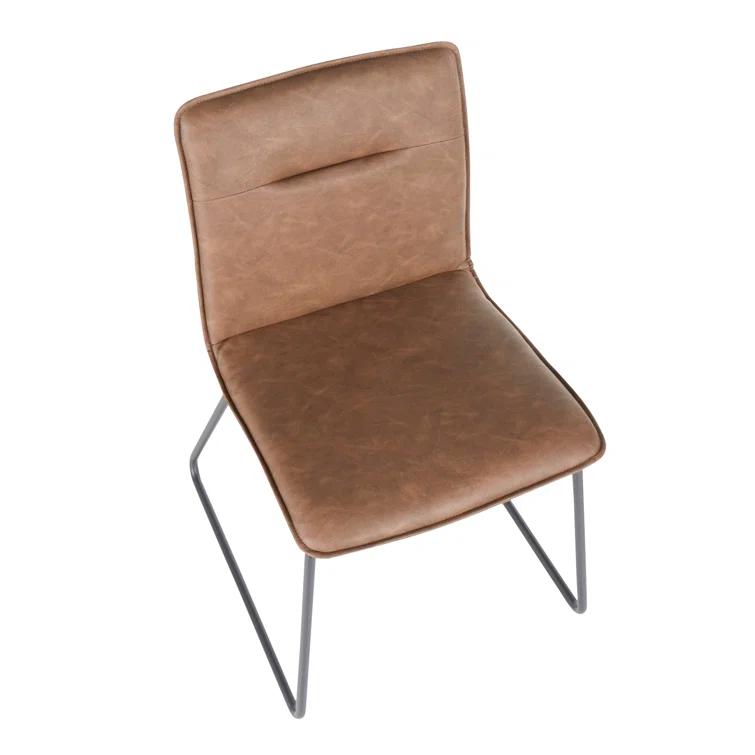 Upper Strode 17.5'' H Tufted Faux Leather Upholstered Side Chair