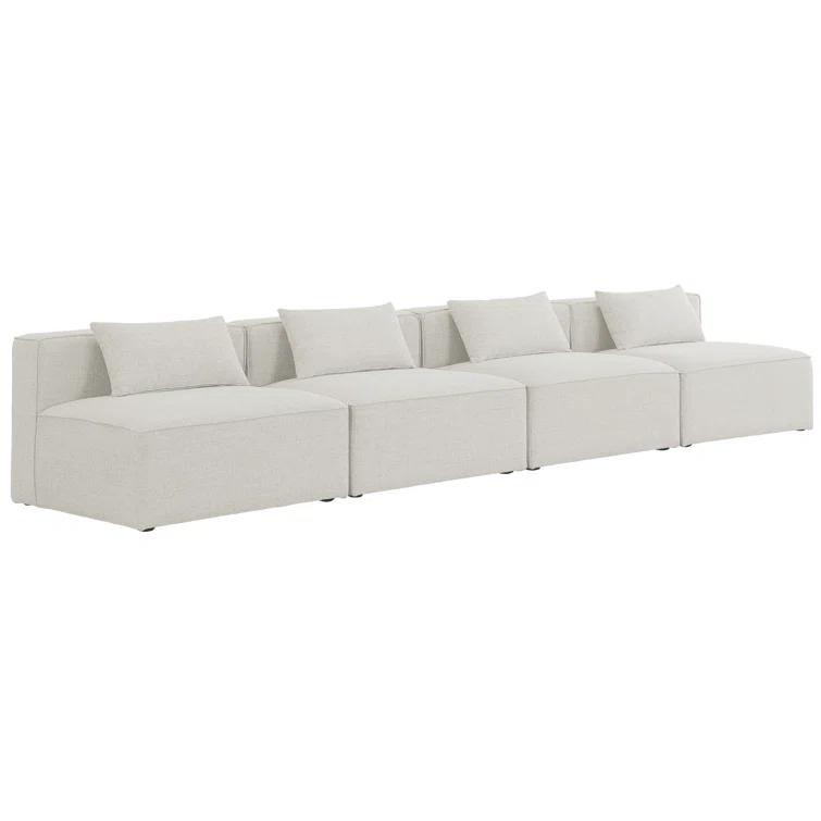 Cube 144'' Upholstered Sofa