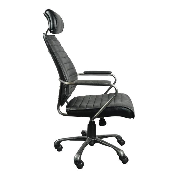 Harbor Leather Swivel Desk Chair