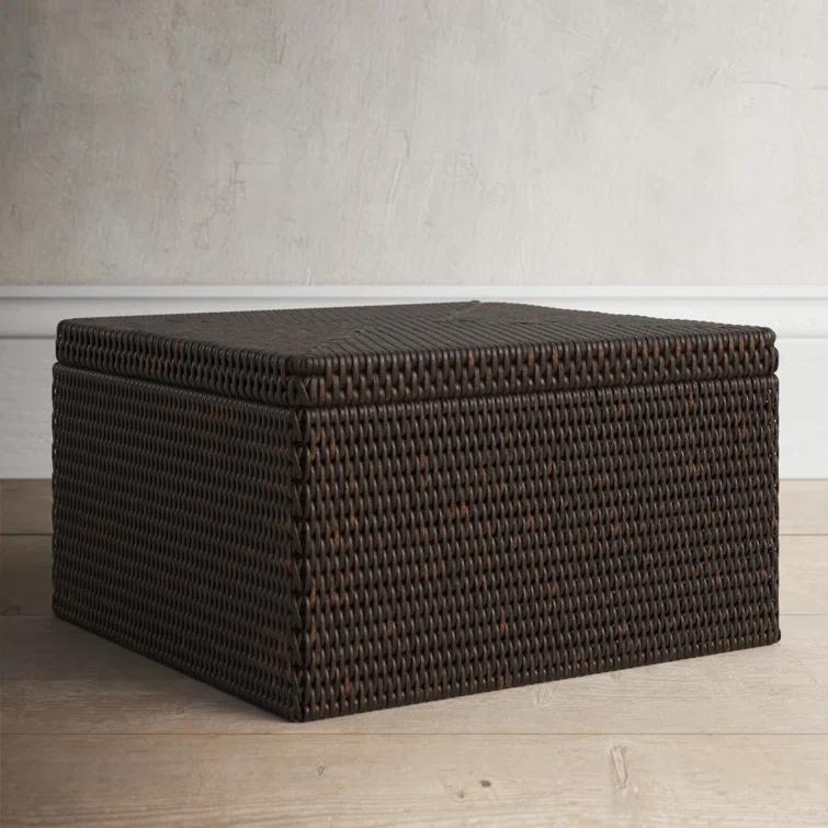 Arine Handmade Coastal Rattan Basket 1