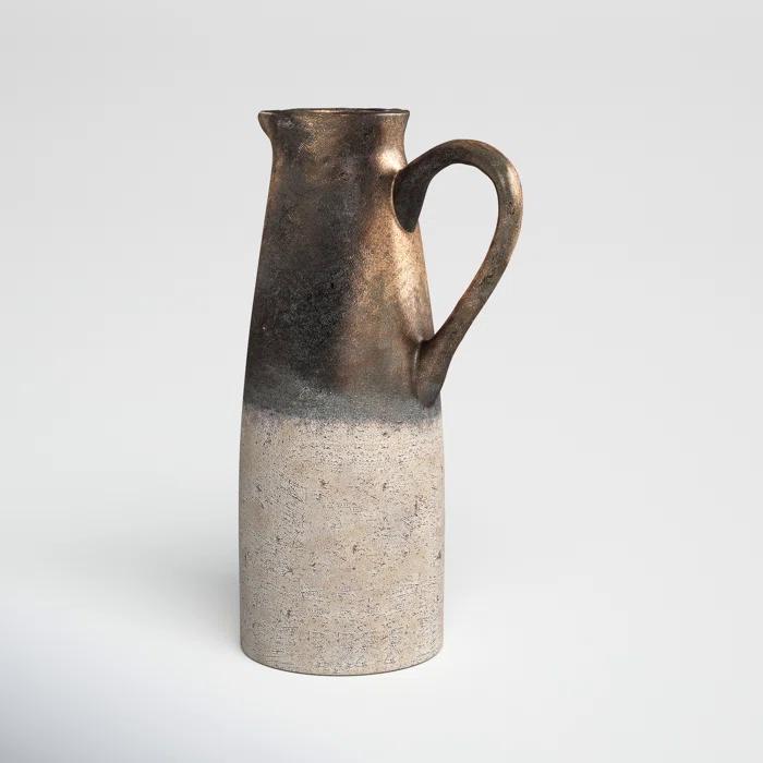 Libra Handmade Terracotta Decorative Bottle