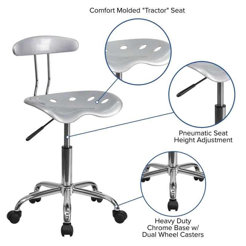 Bonavant Adjustable Swivel Chair for Desk and Office with Tractor Seat