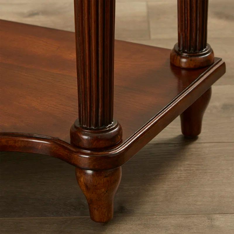 Vintage Oak 72" Console Table with Storage