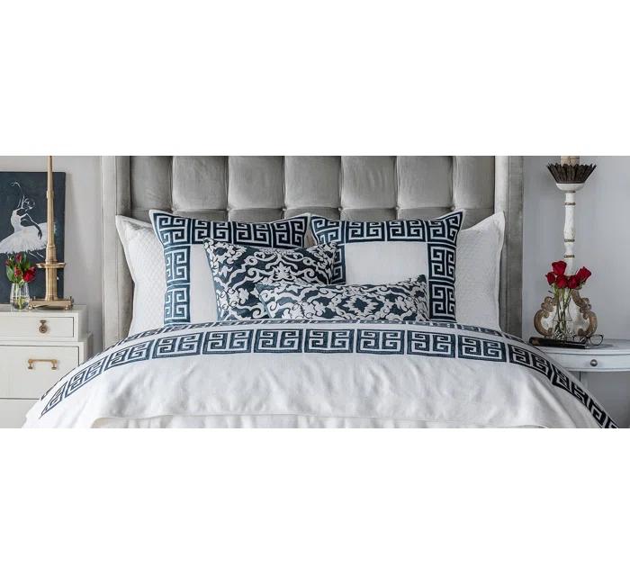 Lili Alessandra Guy Geometric Feather Throw Pillow