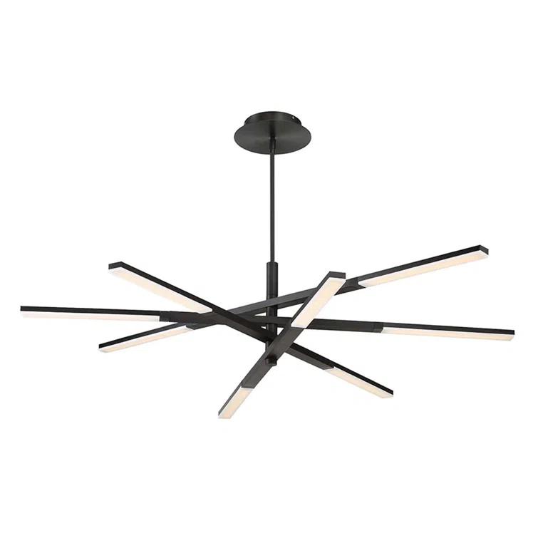 Erik 8 Light Metal Dimmable LED Sputnik Chandelier
