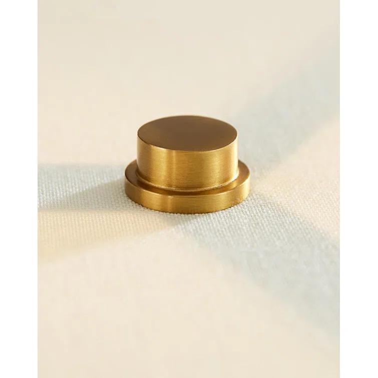 Dottie 22'' White Linen Perforated Table Lamp in Burnished Brass