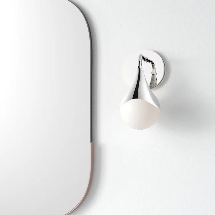 Algiers Single Frosted Dimmable Bath Sconce