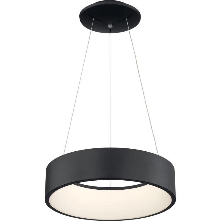 Fynn Single Light Steel Dimmable LED Pendant