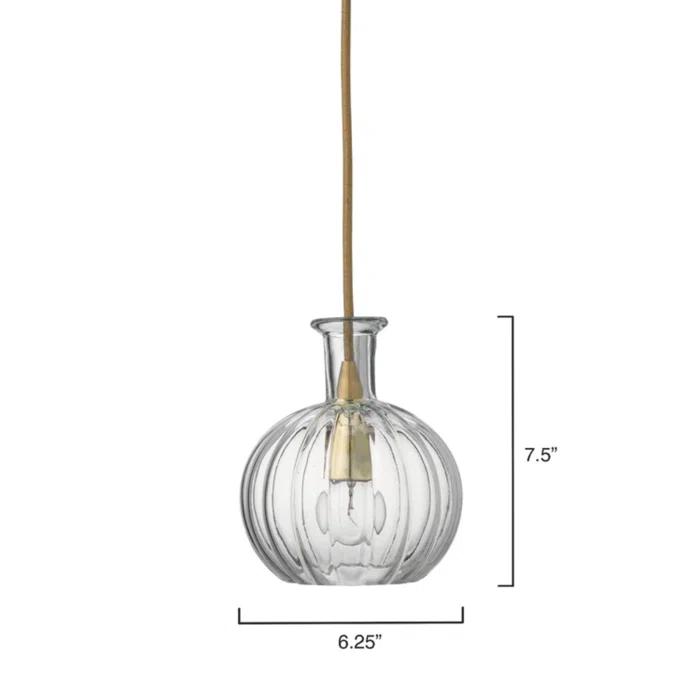 Latham Glass Pendant (7")