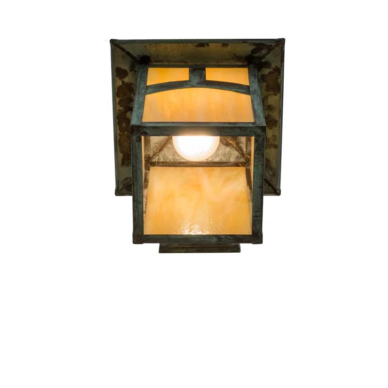 Rustic Lodge Solid Brass Wall Light