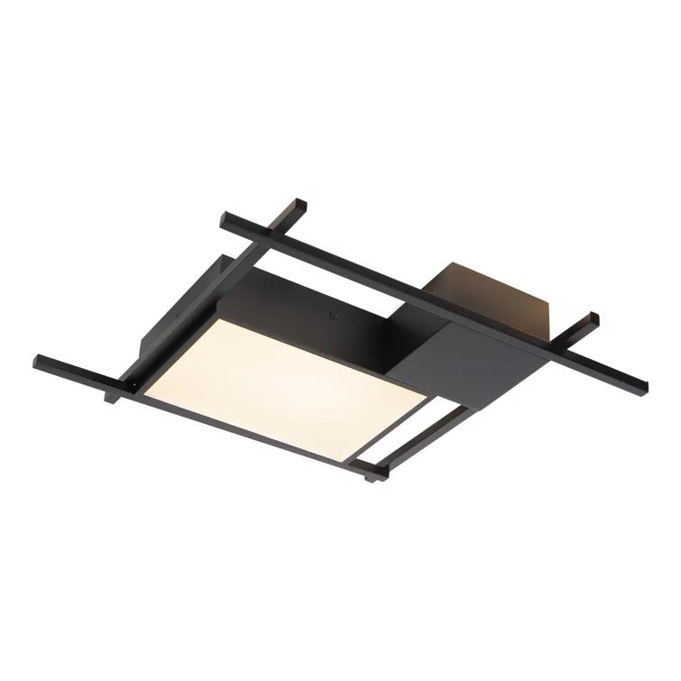 Radium 19-in Integrated LED Rectangular ETL Certified Semi Flush Ceiling Light