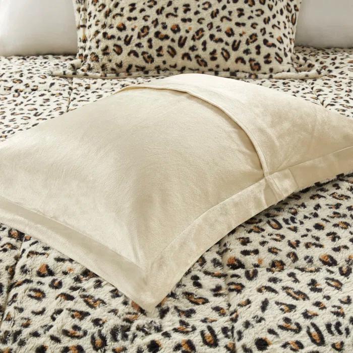 Madison Park Zuri Faux Fur Comforter Set