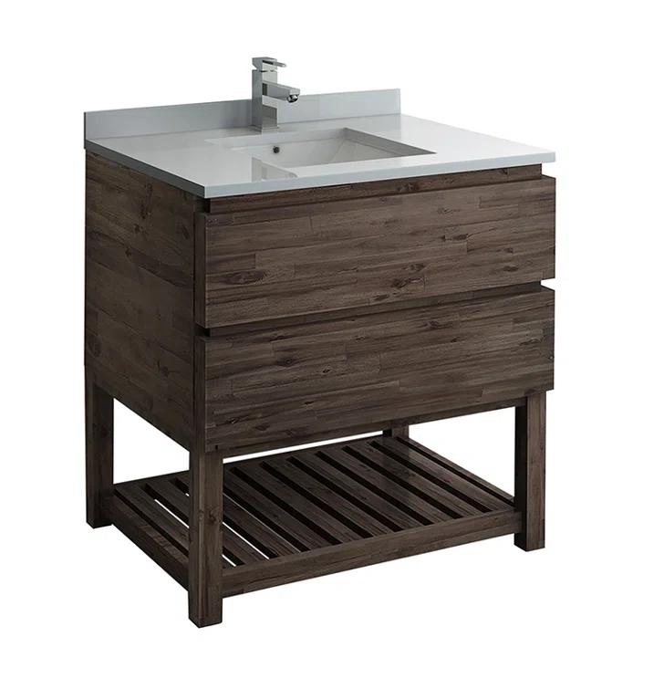 Fresca Formosa 35" Free-Standing Open Bottom Single Bathroom Vanity Base Only