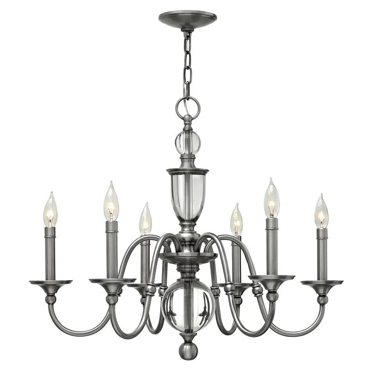 Hinkley Lighting - Eleanor - 6 Light Small Chandelier in Traditional Style -