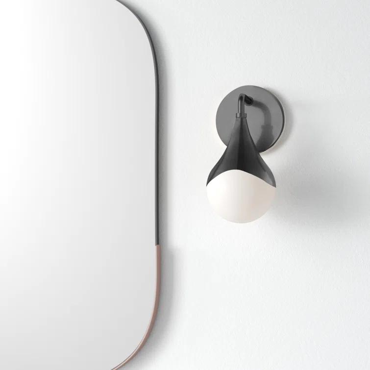 Algiers Single Frosted Dimmable Bath Sconce