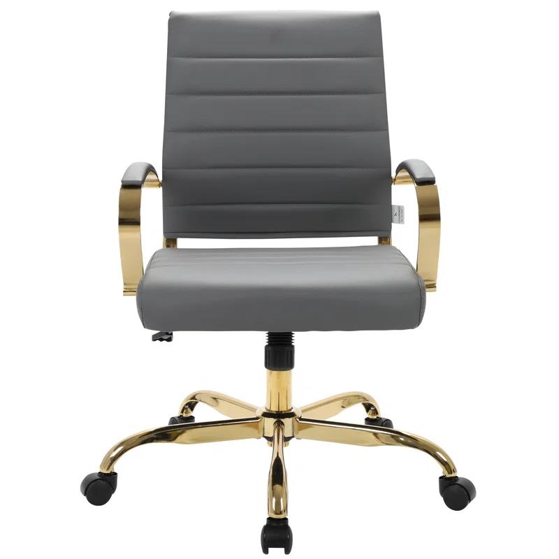 Everly Quinn Naudain Leather Office Conference Chair Modern Executive Meeting Room Chairs