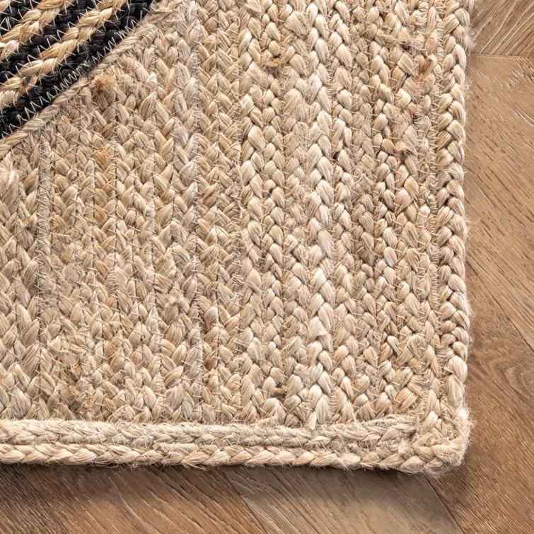 Arvin Olano x Rugs USA Axel Diamond Jute Natural Area Rug