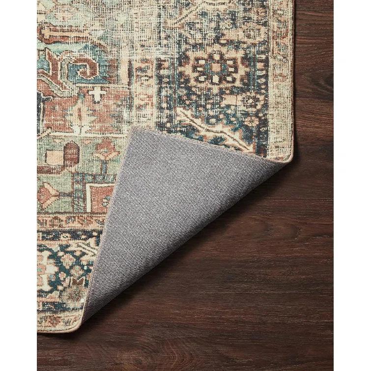 Loloi Margot Terracotta / Lagoon Area Rug feat. Cloudpile