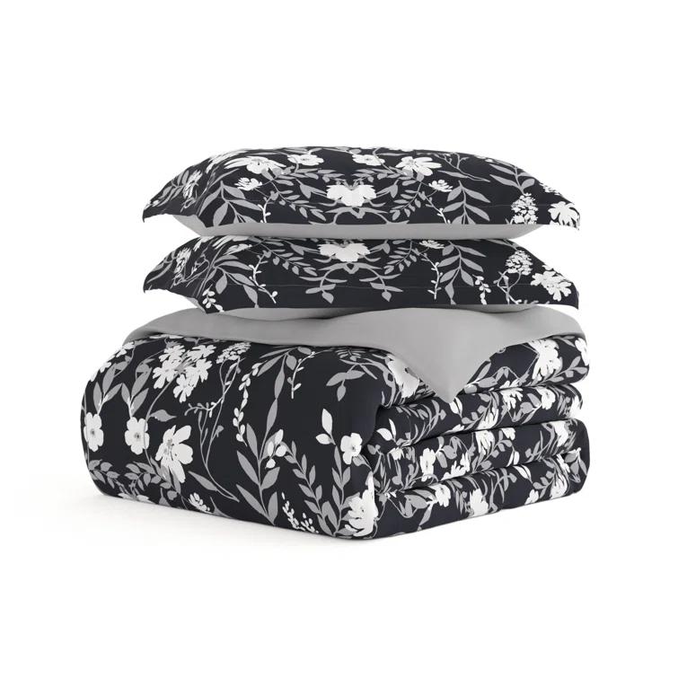 Secret Garden Pattern Reversible Duvet Cover Set