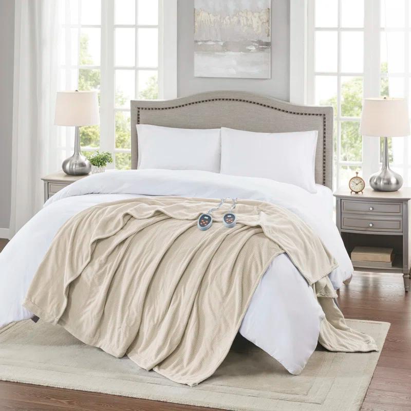 Beautyrest Electric Micro Fleece Heated Blanket