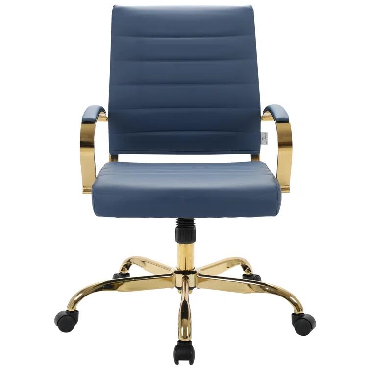 Everly Quinn Naudain Leather Office Conference Chair Modern Executive Meeting Room Chairs