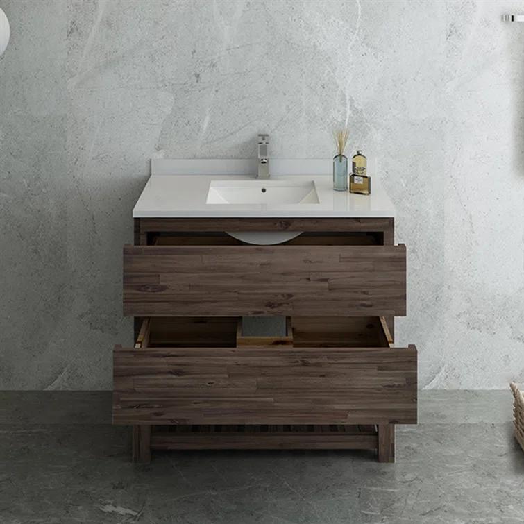Fresca Formosa 35" Free-Standing Open Bottom Single Bathroom Vanity Base Only