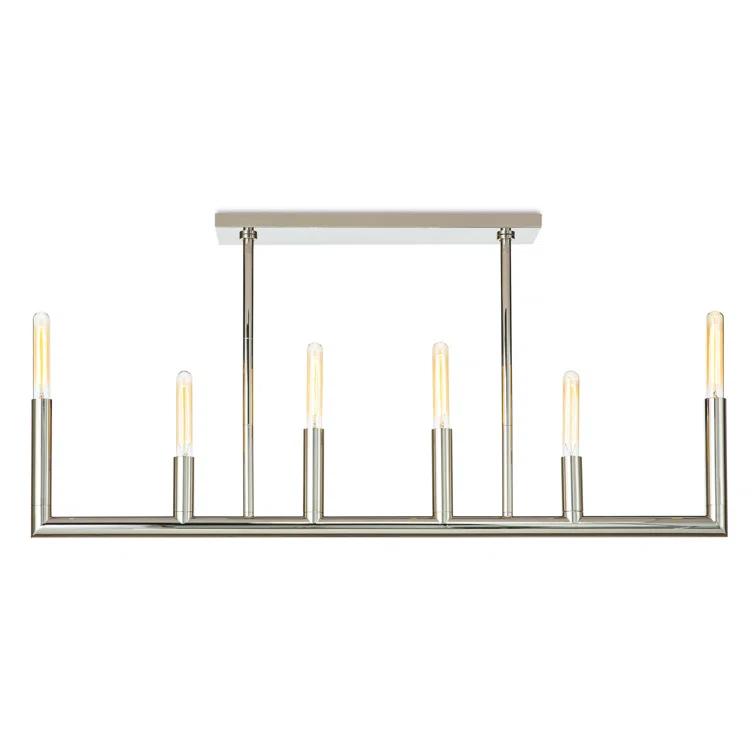 Wolfe Linear Chandelier by Regina Andrew by Regina Andrew - Polished Nickel