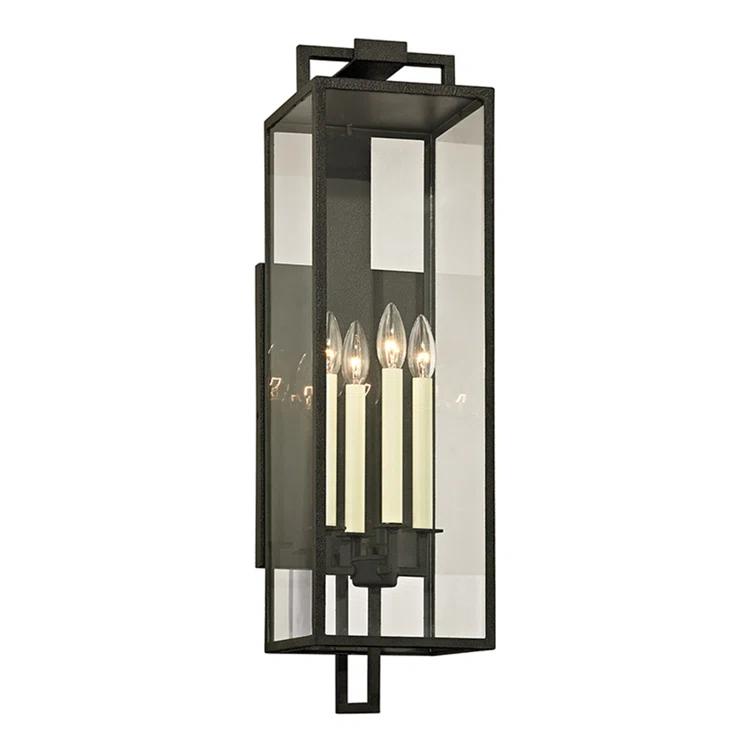 Judy Outdoor Sconce - Black / 28.5"H