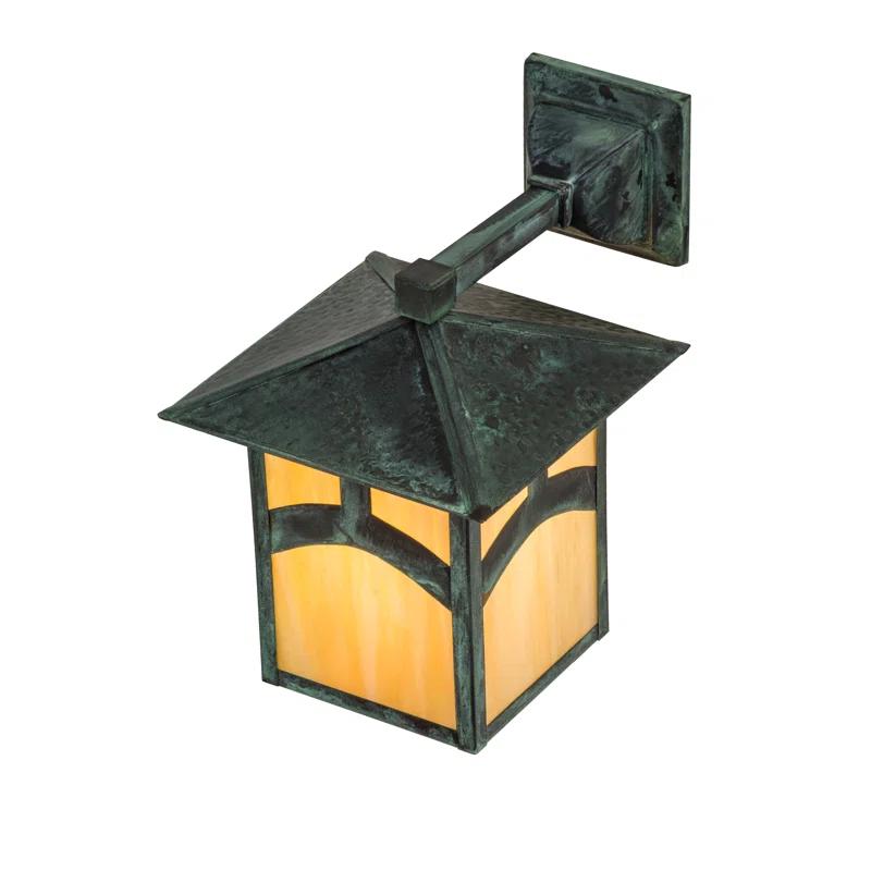 Rustic Lodge Solid Brass Wall Light