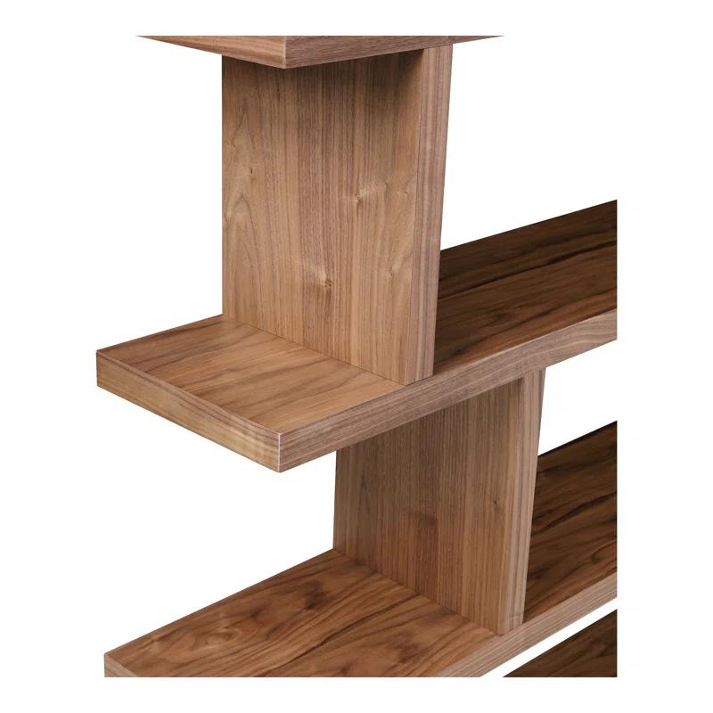 Modern Staggered Bookshelf (63")
